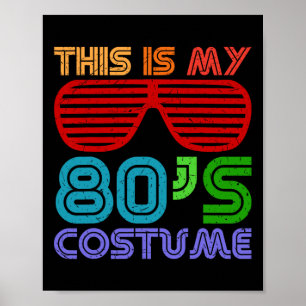 Póster Esta es mi sala de Fiesta de ropa de vestir de 80