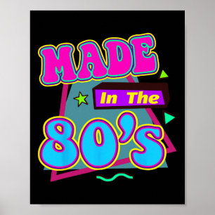Póster Esta es mi sala de Fiesta de ropa de vestir de 80