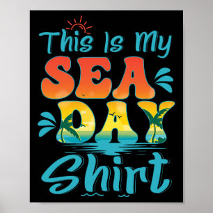 Póster Esta Es Mi Vacaciones De Verano De La Familia Sea