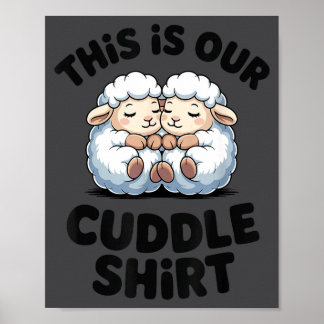 Póster Esta Es Nuestra Camiseta De Abrazos Pareja De Ovej