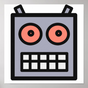 Póster Esta Es Una Cabeza De Robot