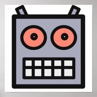 Póster Esta Es Una Cabeza De Robot