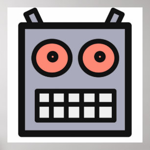 Póster Esta Es Una Cabeza Robot