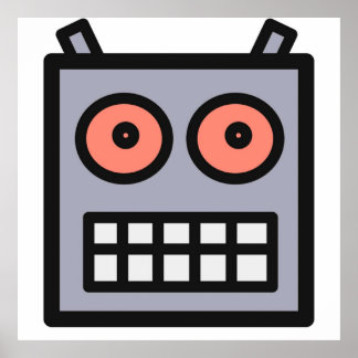 Póster Esta Es Una Cabeza Robot