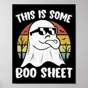 Póster Esta Es Una Hoja De Boo De Halloween Ghost Fun Reg