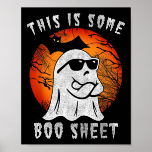Póster Esta Es Una Hoja De Boo Fantasma Halloween