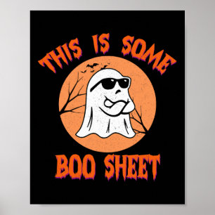 Póster Esta es una hoja de boom de Halloween Guay Ghost F