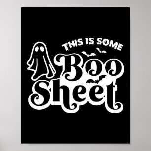Póster Esta es una hoja de boom Halloween Ghost Funny par