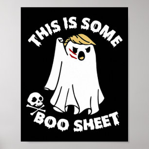 Póster Esta es una hoja de boom que engaña a Trump Hallow