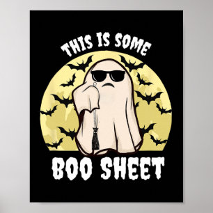 Póster Esta Es Una Hoja De Bote De Fantasma De Halloween 