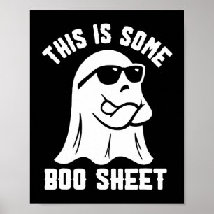Póster Esta Es Una Hoja De Bote De Halloween Fantasma Gra