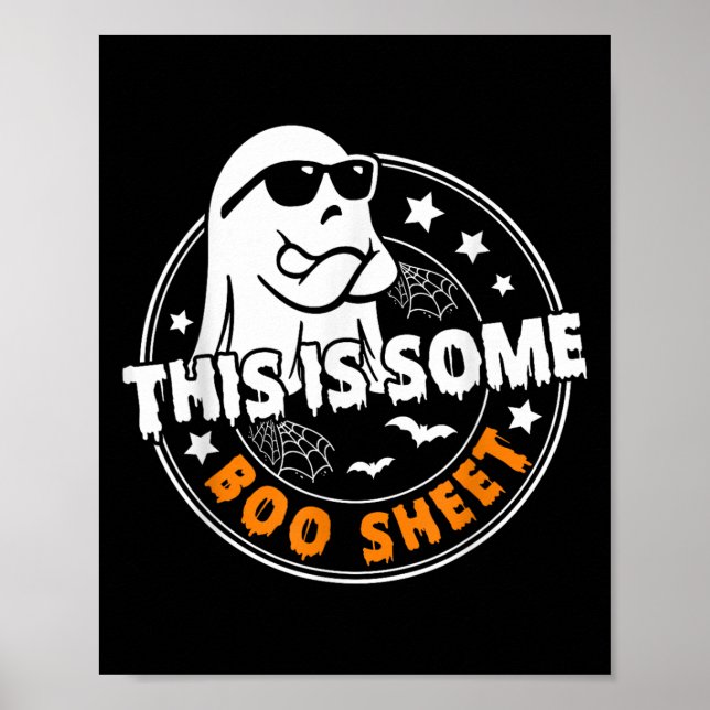 Póster Esta Es Una Hoja De Bote Famosa Retro Halloween (Frente)