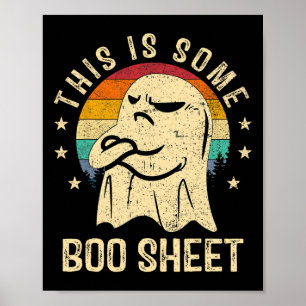 Póster Esta Es Una Hoja De Bote Halloween Fun Hombres Que