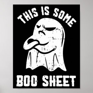 Póster Esta Es Una Hoja De Bote Halloween Fun Hombres Que