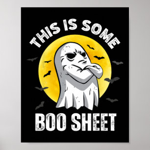 Póster Esta Es Una Hoja De Bote Halloween Fun Hombres Que