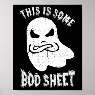 Póster Esta Es Una Hoja De Bote Halloween Fun Hombres Que