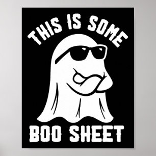 Póster Esta Es Una Hoja De Bote Retro Halloween Costu