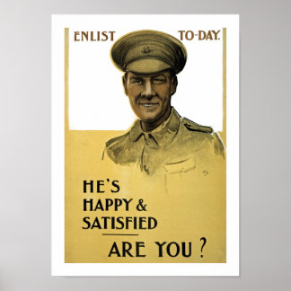 Póster Está feliz y satisfecho, ¿verdad?