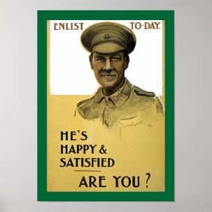 Póster Está feliz y satisfecho, ¿verdad?