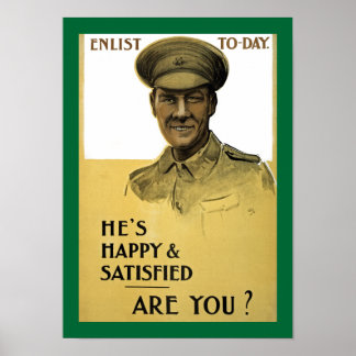Póster Está feliz y satisfecho, ¿verdad?