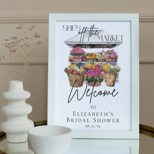 Póster Está fuera del mercado Floral Elegante Script Bien (Subido por el creador)