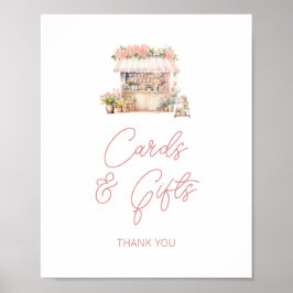 Póster Está fuera del mercado, tarjetas de ducha de novia