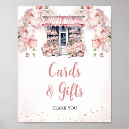 Póster Está fuera del mercado, tarjetas de ducha de novia