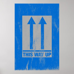 Póster Esta manera encima de la muestra