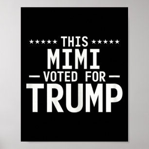 Póster Esta Mimi Votó Por La Orgullosa Abuela Votin De Tr