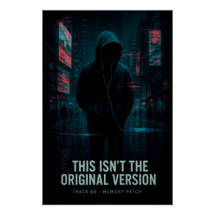 Póster Esta no es la versión original - Arte Glitchcore