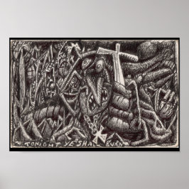 Póster "¡Esta noche, arderéis!"