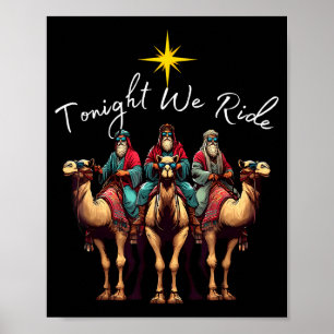 Póster Esta Noche Cabalgamos Navidad, 3 Reyes Magos, C Cr
