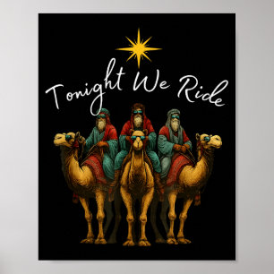 Póster Esta Noche Cabalgamos Navidad, 3 Reyes Magos, Cris