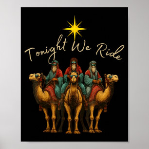 Póster Esta Noche Cabalgamos Tres Reyes Magos Navidad Nat