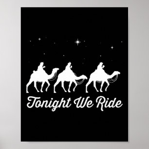 Póster Esta Noche Manejamos Camello Cristiano De Navidad