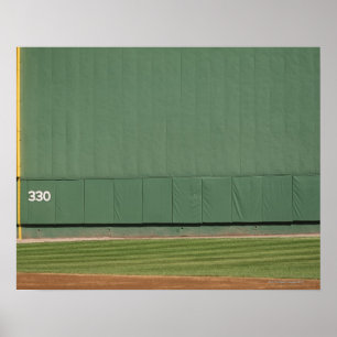 Póster Esta pared se conoce como 'el monstruo verde.