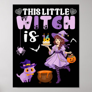 Póster Esta pequeña bruja cumple 16 años