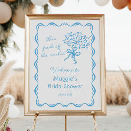 Póster Está recién salida de la bienvenida de las novias 