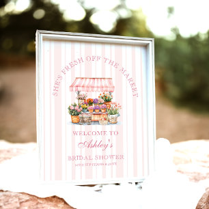 Póster Está recién salida del mercado, bienvenida a la du