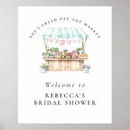 Póster Está recién salida del mercado Bienvenida a la duc