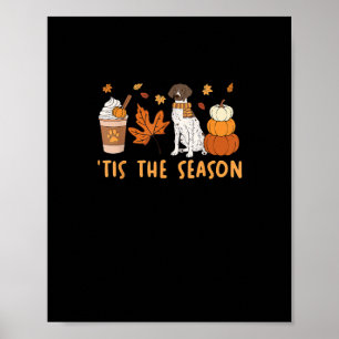 Póster Esta temporada Calabaza De Caída De Perro En Alema