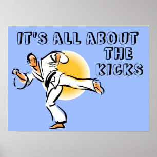 Póster Está todo sobre el poster de los artes marciales