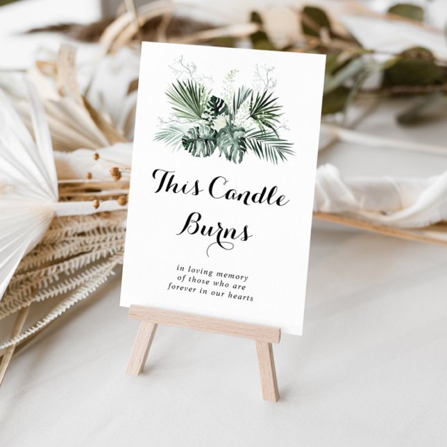 Póster Esta vegetación tropical se quema con velas floral (Subido por el creador)
