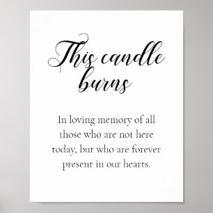 Póster Esta vela arde por siempre en nuestros corazones B