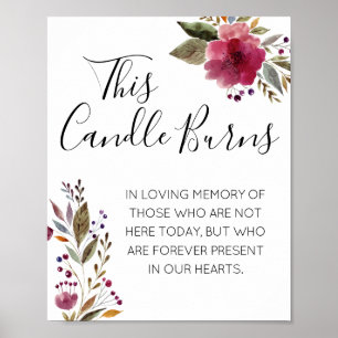 Póster Esta Vela quema el monumento a los Bodas acuáticos