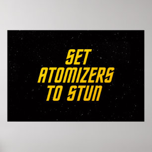 Póster Establecer los atomizadores en stun