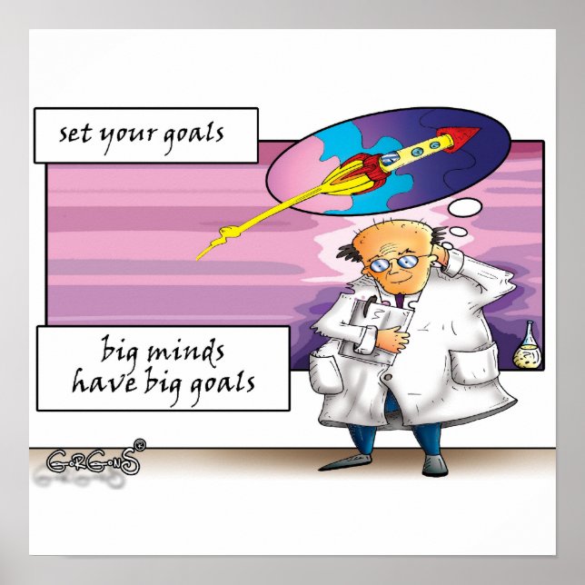 Póster Establecer sus objetivos (Frente)