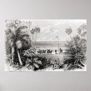 Póster Establecimiento de la bandera