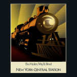 Póster Estación Central Art Deco Poster de Nueva York<br><div class="desc">Usted elige enmarcar o no este post de art deco.</div>