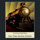 Póster Estación Central Art Deco Poster de Nueva York<br><div class="desc">Usted elige enmarcar o no este post de art deco.</div>